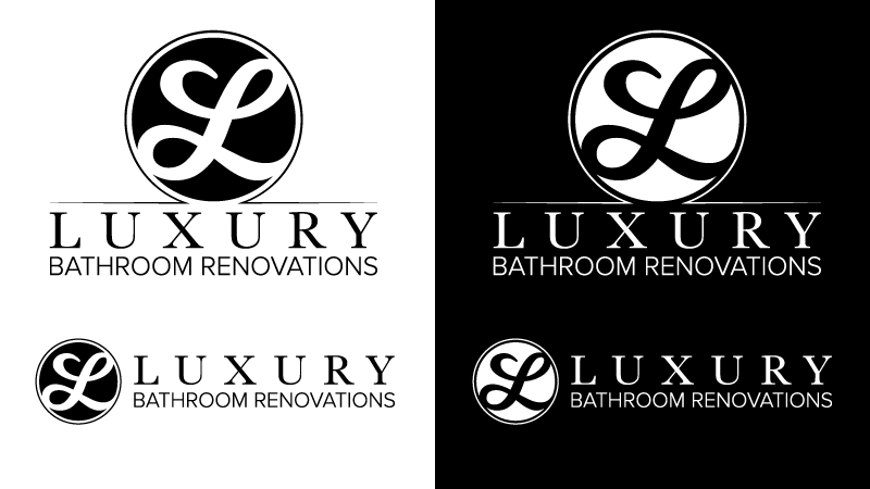 Luxury Bathroom Renovations Logo Design